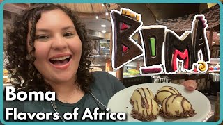 Boma (Dinner Buffet Dining Review) Flavors of Africa | Animal Kingdom Lodge | Walt Disney World