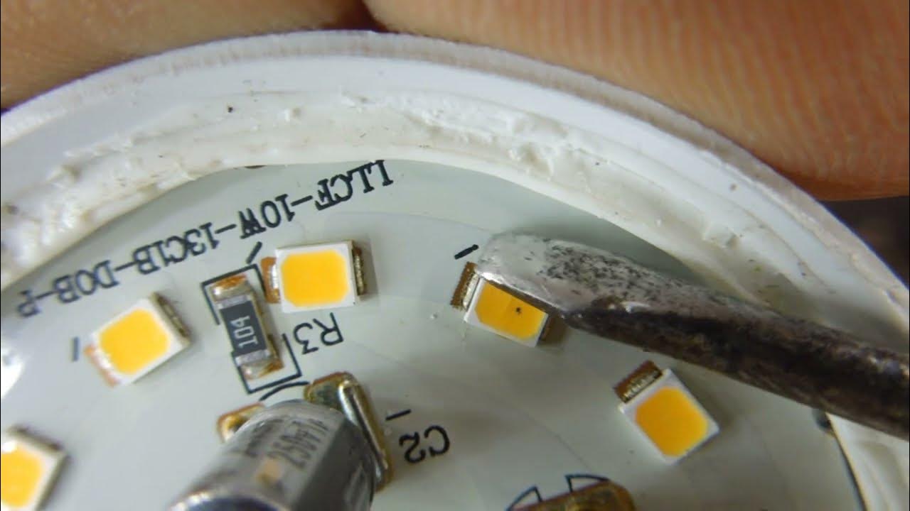 LED лампочка E27 ремонт и увеличение срока службы - YouTube