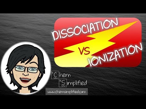 Vidéo: Différence Entre Ionisation Et Dissociation