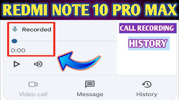 How To See Call Recording List On Redmi Note 10 Pro Max // Redmi All Call Record History
