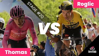 Giro d'Italia 2023 | Stage 20 | Roglic vs Thomas