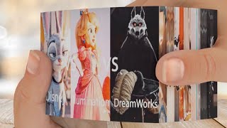 Disney Vs Illumination Vs Dreamworks - Flipbook Animation Comparison