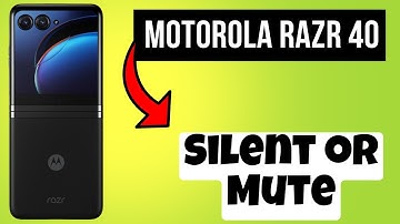 Silent or Mute Motorola Razr 40 || How to set silent/mute settings || Enable /disable silent or mute
