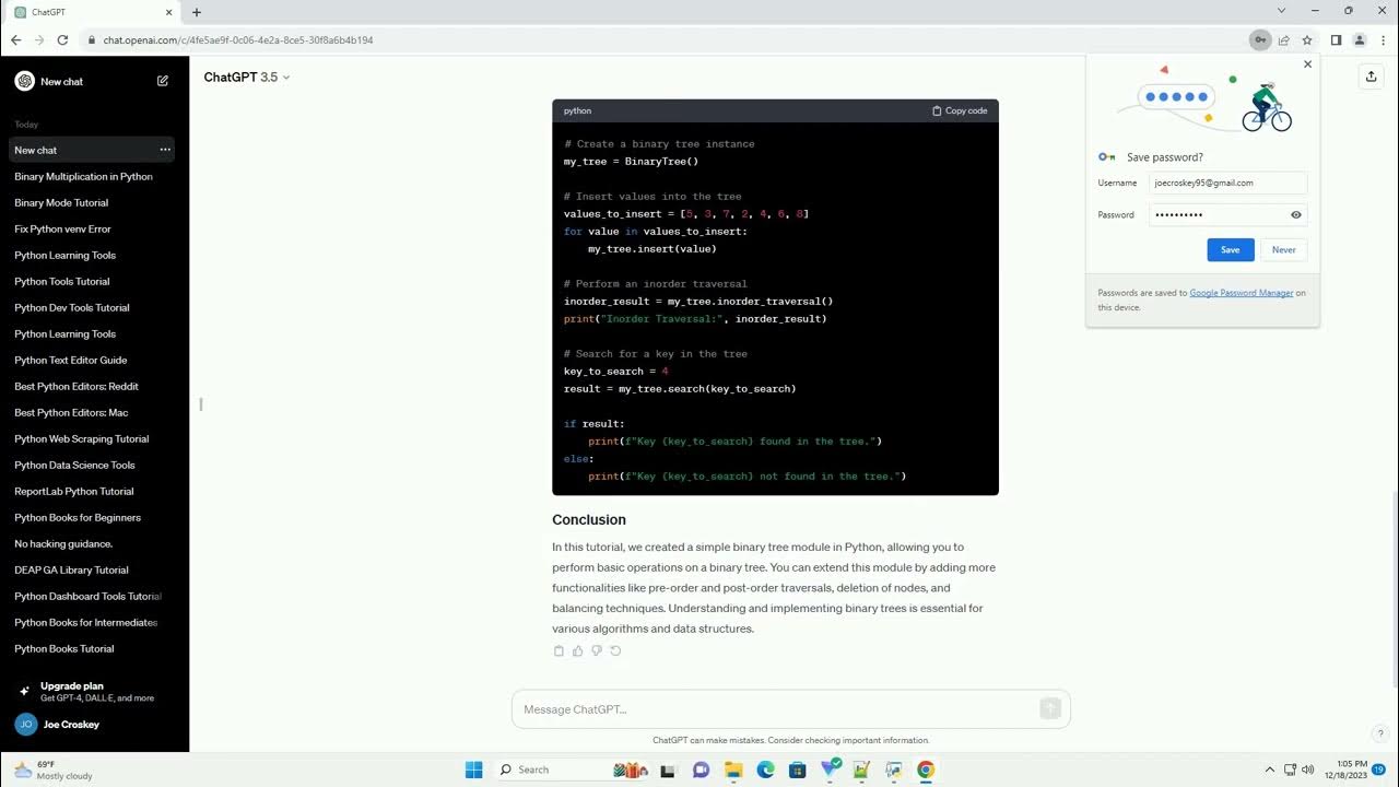 binary tree module in python - YouTube