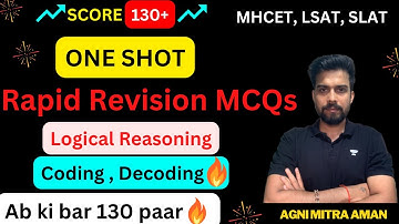🔴⚡Complete Coding, Decoding in One Shot 🔥😨 | Agni Mitra Aman | Unacademy CLAT