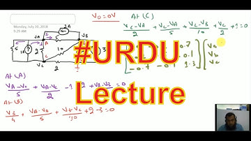 Lecture 6  Node voltage method  -Urdu Lectures