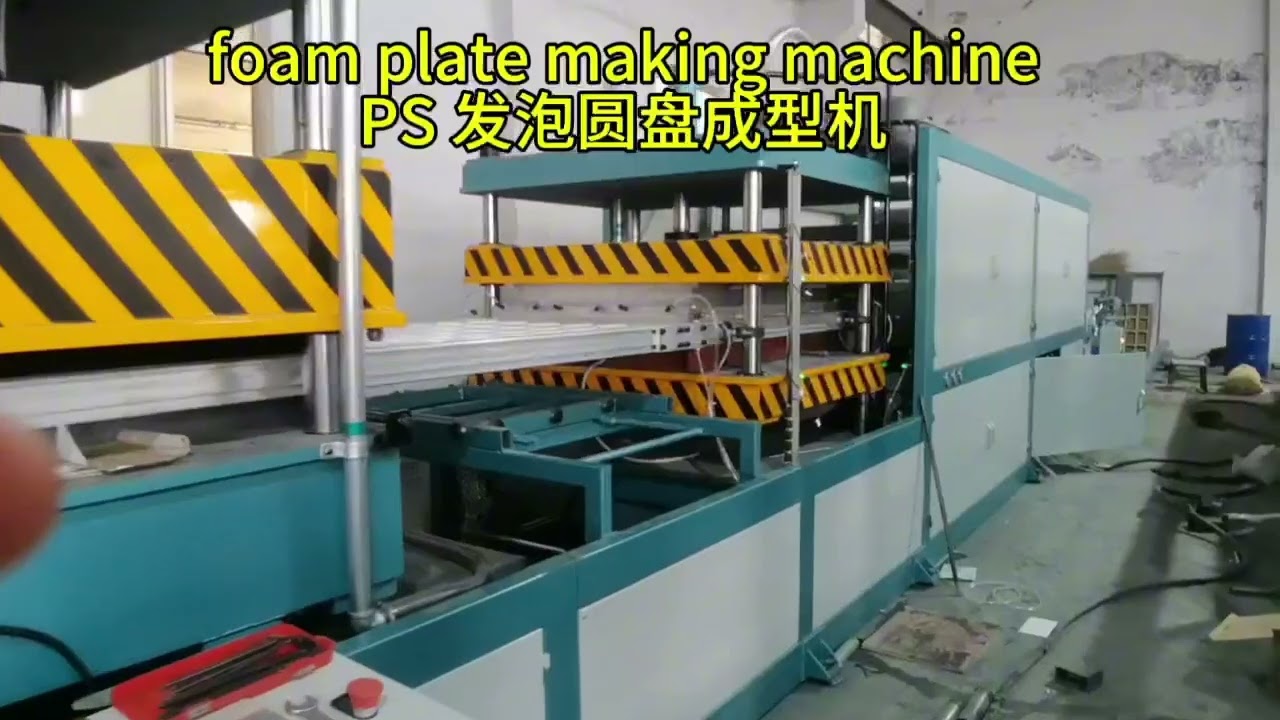 PS foam food box disposable plate tray dish making machine production line