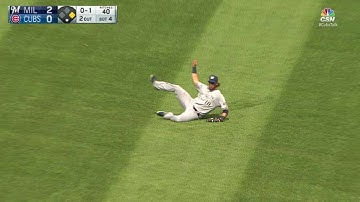 MIL@CHC: Nieuwenhuis slides to make catch in center