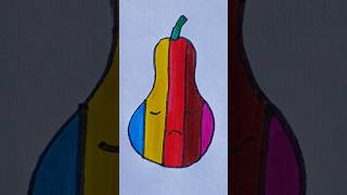 Pear colour drawing tutorial#shorts #shortsfeed #paintstudio #youtubeshorts #painting #drawing #art