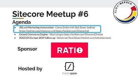 Sitecore User Group Cluj-Napoca May 2019 - Sitecore JSS and Marketing Automation