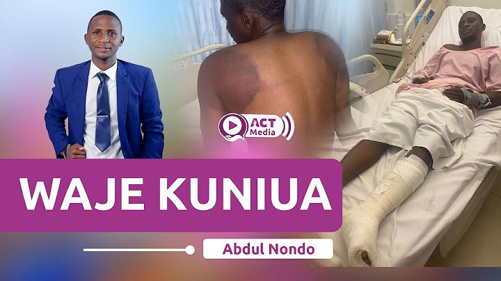 Abdul Nondo Atema Nyongo "Walitaka Ninyamaze, Watarudi Kuniteka na Kuniua NIPO TAYARI"