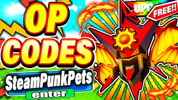 ALL NEW SECRET FREE MYTHIC *STEAMPUNK UPDATE* PET CODES In Roblox Clicker Simulator!