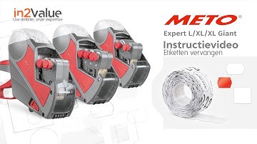 Prijstang Meto Expert L/XL/XL Giant, Etiketten vervangen