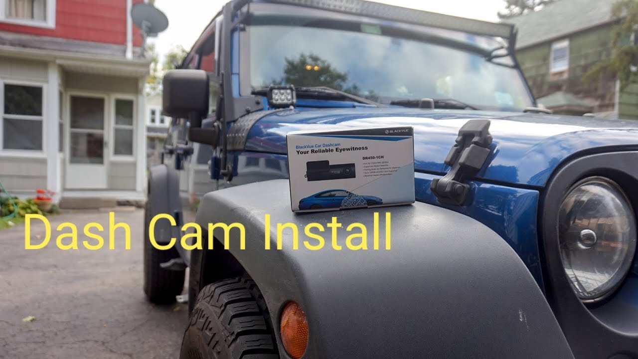 Installing a Blackvue 450 DashCam into my Jeep Wrangler Unlimited - YouTube