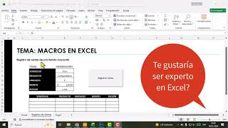 Macros en Excel 2026