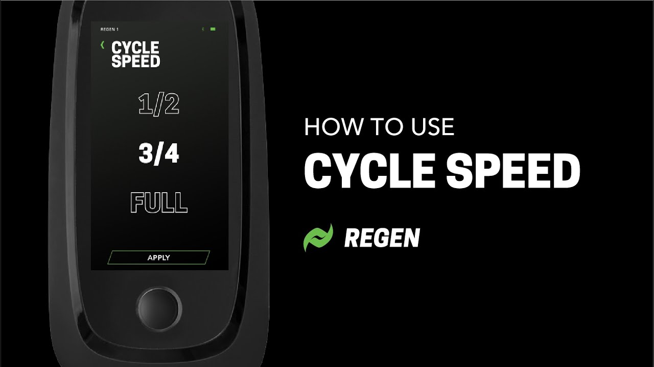 How to Use Cycle Speed — Rapid Reboot REGEN Control Unit