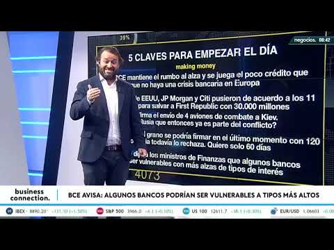 El BCE advierte, a puerta cerrada, de la vulnerabilidad de bancos europeos ante las subidas de tipos