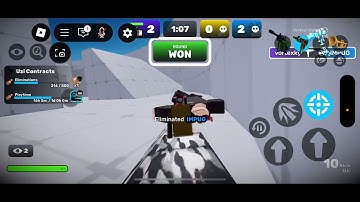 Doing a 1v1v1 with my friends (Roblox RIVALS)