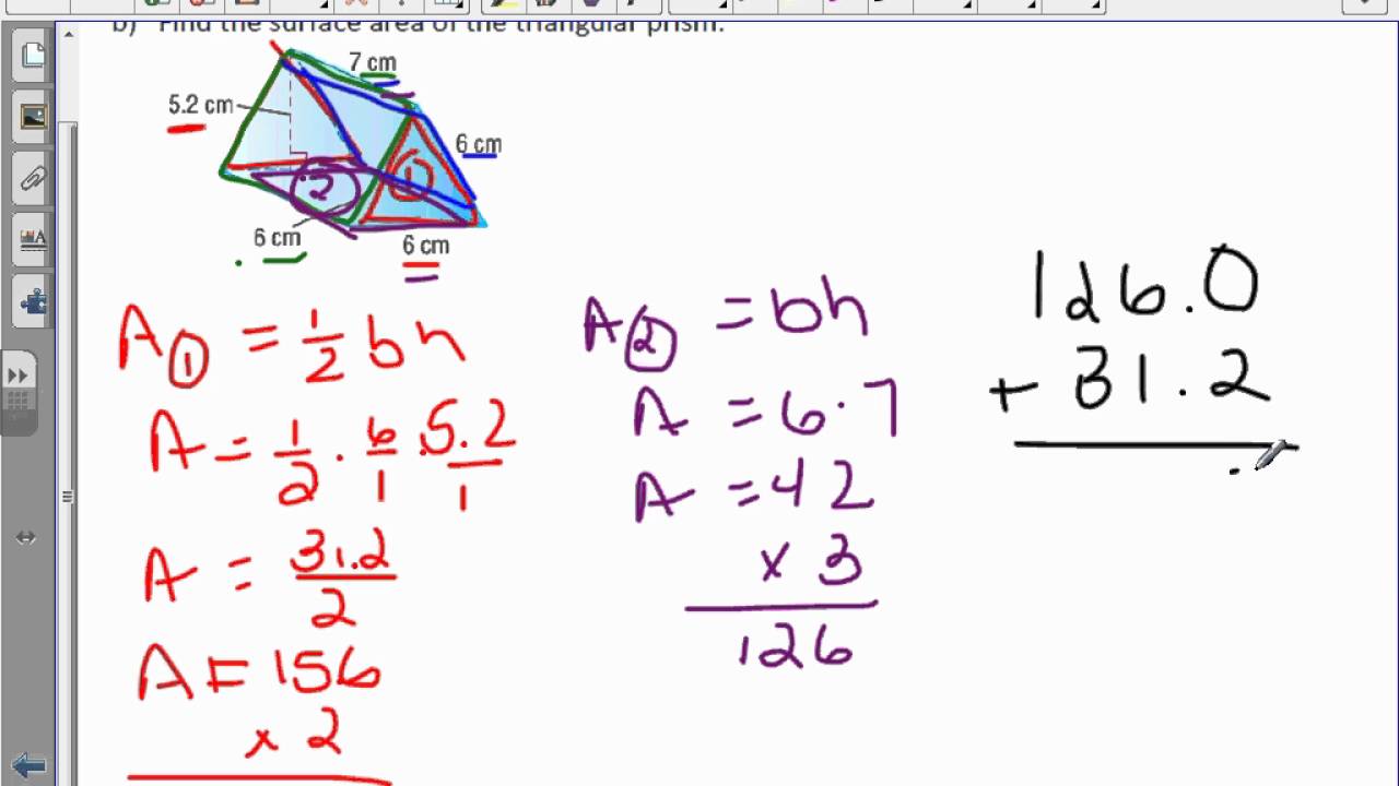 How To Find The Surface Area Of A Triangular Prism - slide share