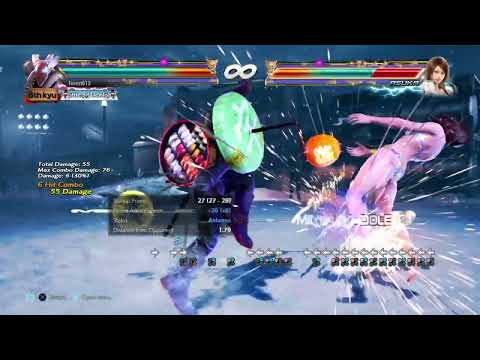 Yoshimitsu f,f+4 Fubuki Knee Combo 62 Damage 7 Hits Version 5 Tekken 7 20230209205944