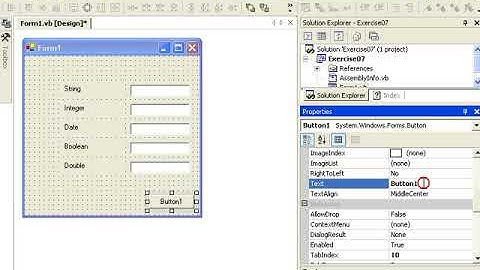 VB 07   Variables, DataTypes and Variable Declaration   Solution