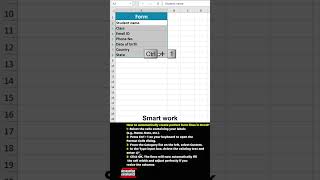 How to automatically create perfect form lines in Excel?