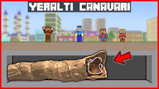 ARDA ŞEHRİN ALTINDA GİZEMLİ YARATIK BULDU! 😱 - Minecraft