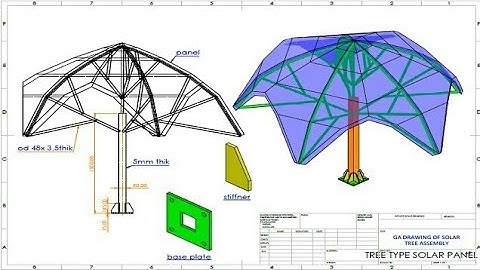 #Solidworks solar panel structure design#Solar panel mounting for tree type structure design tree#
