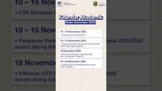 Kalender akademik UNM bulan November 2025. Yuk, cek tanggal-tanggal penting. Jangan sampai terlewat.