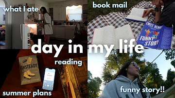 VLOG: reading, disappointing book mail, what I eat, funny story by emily henry!!!