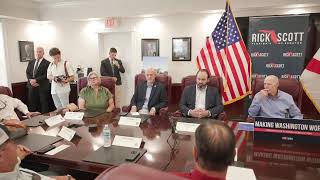 Senator Rick Scott Leads Roundtable with Florida’s Agricultural Community Leaders