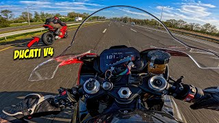 DUCATI V4 & S1000RR RACE TO NEW HAVEN