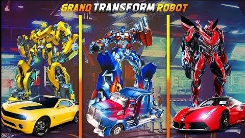 Flying Jet Robot Car Transform - Robot Transform Game | Android iOS Gameplay