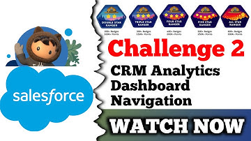 CRM Analytics Dashboard Navigation | Salesforce Trailhead | Personalize Your CRM Analytics