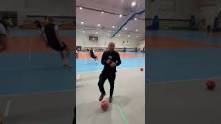 Poland showcasing futsal in partnership with Yusuf, conselheiro of Legia Warsaw #football #viral