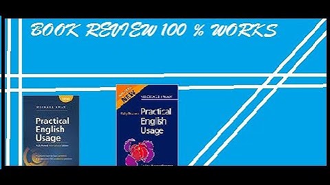 LEARN ENGLISH EFFECTIVELY WITH PRACTICAL ENGLISH USAGE..BOOK REVIEW 100% WORKS