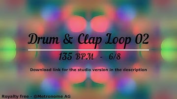 135 BPM 6/8 Drum loop - Drum & Clap 02