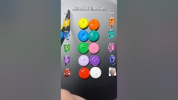 Guess the mixed color of All Emotions #satisfying #colormixing #sharkzhan