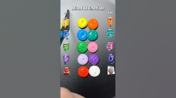 Guess the mixed color of All Emotions #satisfying #colormixing #sharkzhan