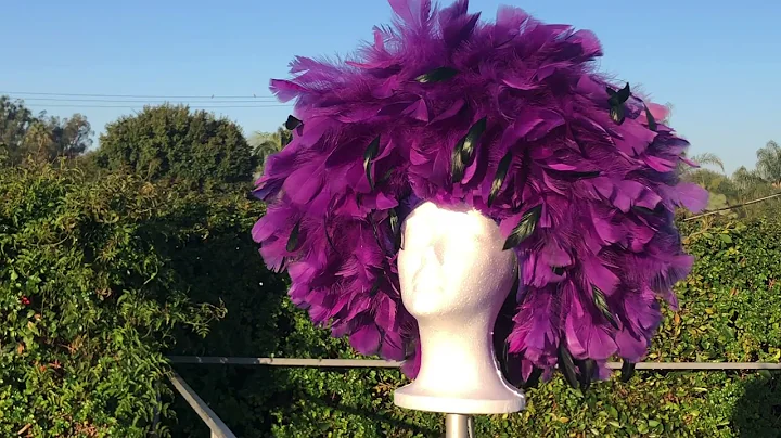 Jack McConnell Feather Purple Hat Vintage One owne...