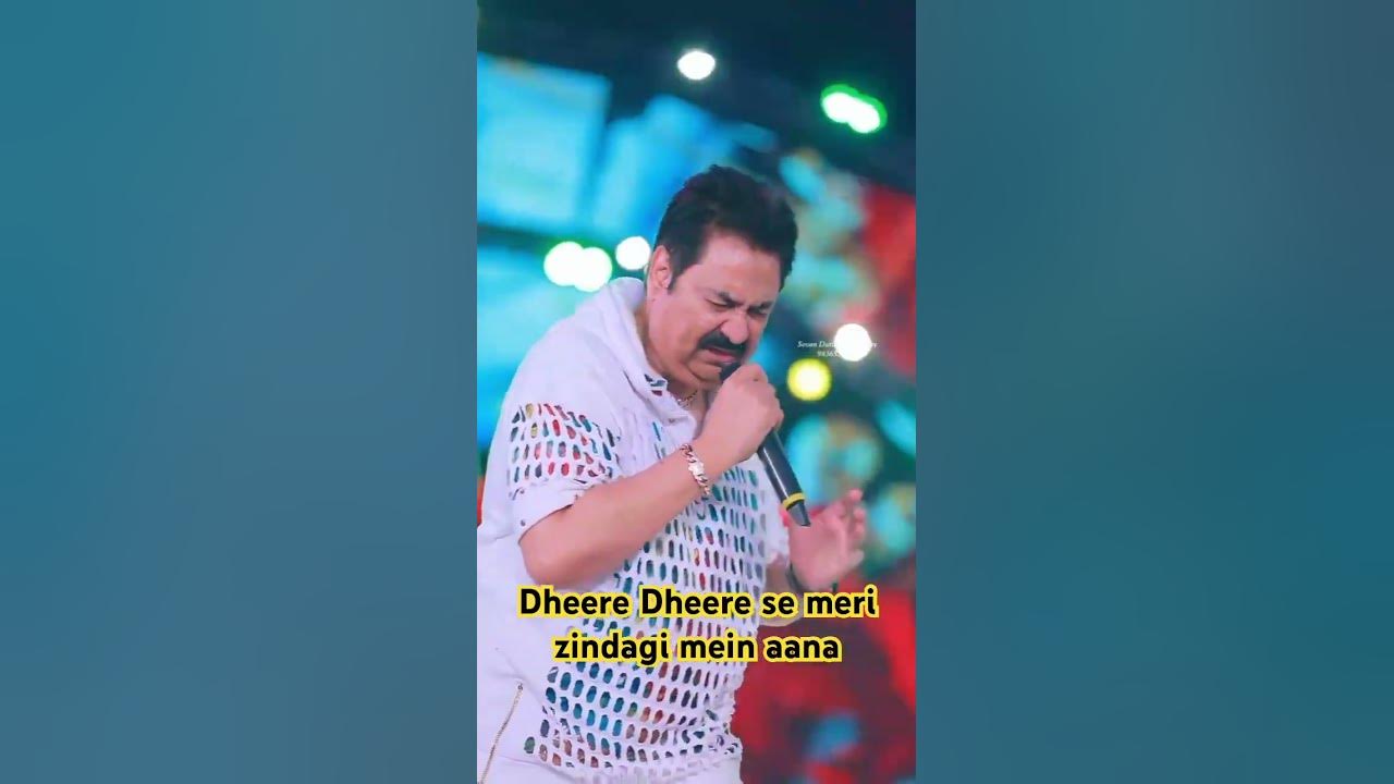 Dheere Dheere se meri zindagi mein aana! kumar Sanu live performance! #kumarsanu #kumarsanusongs