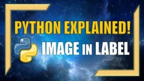Python: How to Put an Image into a Label! (Using Tkinter & Pillow)