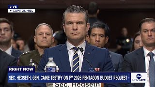 LIVE: Sec. Hegseth, Gen. Caine testify on FY 2026 Pentagon budget request