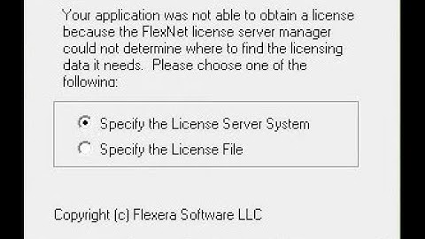 flexnet license finder ll Autocad Network license Error On Client Machine ll