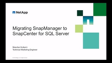 Migrating SnapManager SQL Server to SnapCenter