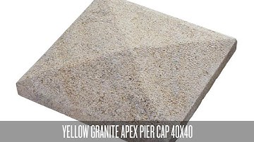 Yellow Granite Apex Pier Cap 40x40 (HG682YAWCBH-4040)
