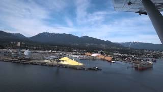 Seaplane takeoff from Canada Place Vancouver