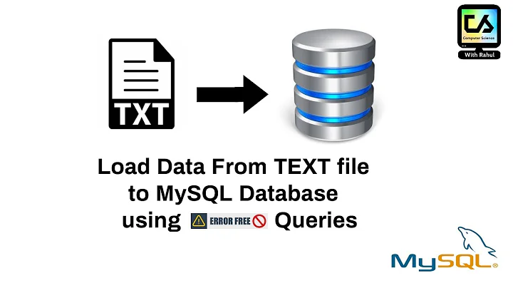 Import Text  file data into MySQL table using query