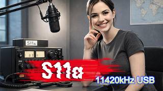 11420kHz USB Polish Number Station S11a calling 424 (Apr  24, 2026)