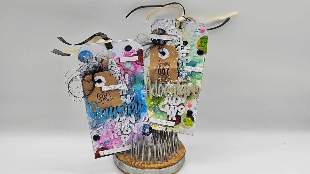 Mixed Media Tags - YouTube